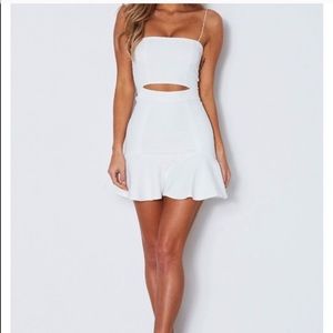 White Fox Just My Type Mini Dress Off White